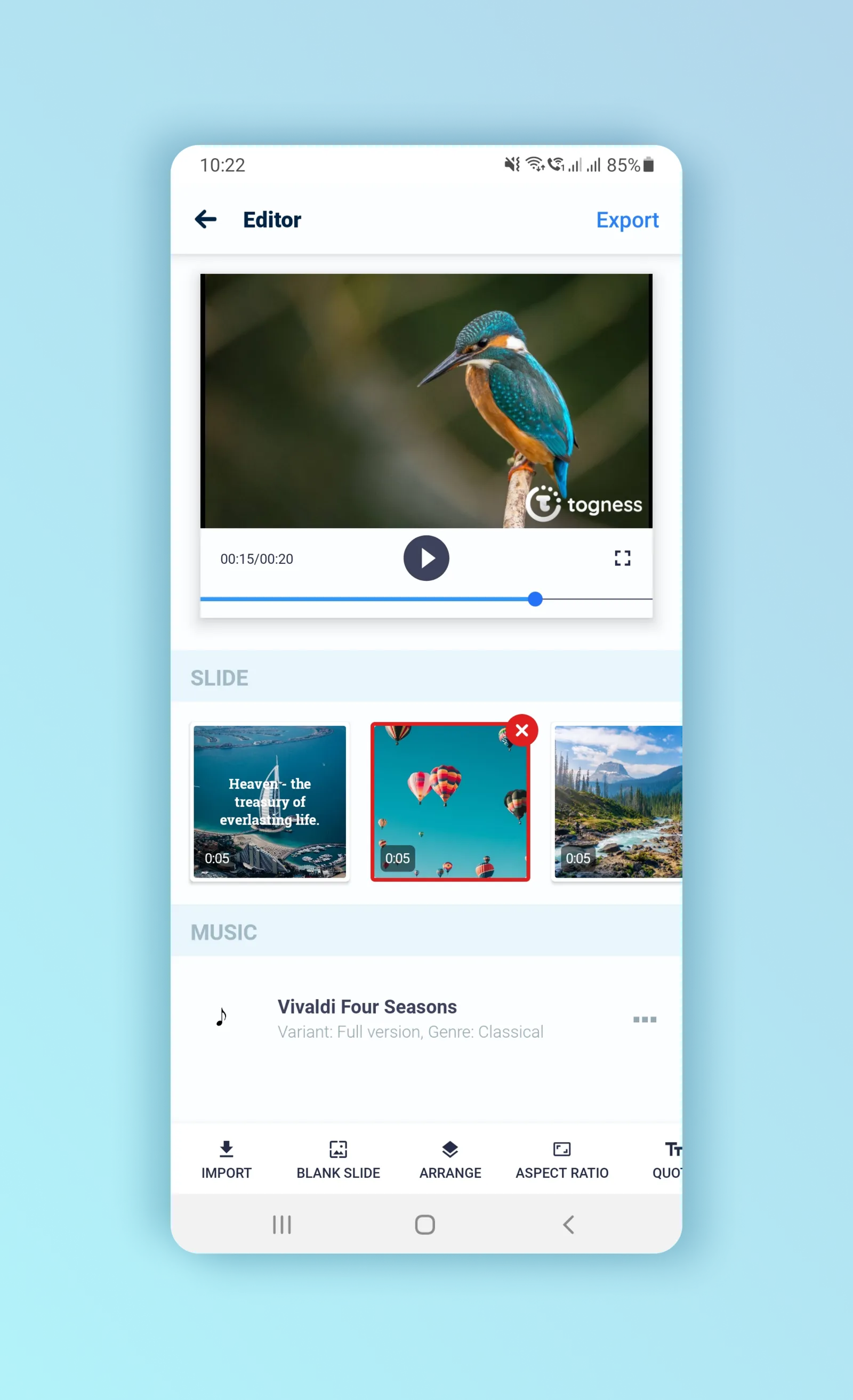 togness-video-edit-screen